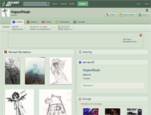 Tablet Screenshot of hopeofnoah.deviantart.com