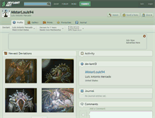 Tablet Screenshot of misterlouis94.deviantart.com