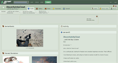 Desktop Screenshot of obscenityinmycloset.deviantart.com