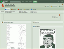 Tablet Screenshot of ilikecoolstuffz.deviantart.com
