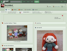 Tablet Screenshot of bunniebard.deviantart.com