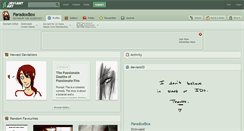 Desktop Screenshot of paradoxbox.deviantart.com