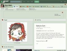 Tablet Screenshot of nicci-rahl.deviantart.com