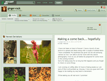 Tablet Screenshot of ginger-rock.deviantart.com