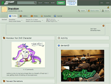 Tablet Screenshot of dracokon.deviantart.com