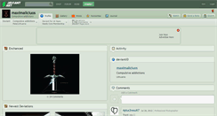Desktop Screenshot of maximaliciuos.deviantart.com