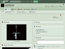 Tablet Screenshot of maximaliciuos.deviantart.com