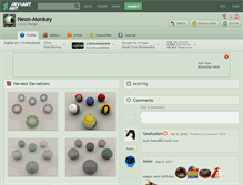 Tablet Screenshot of neon-monkey.deviantart.com