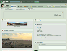 Tablet Screenshot of forcet.deviantart.com