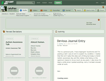 Tablet Screenshot of calufrax.deviantart.com