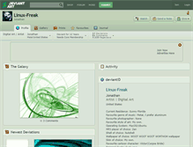 Tablet Screenshot of linux-freak.deviantart.com