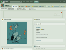 Tablet Screenshot of humya.deviantart.com