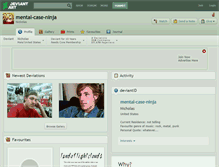 Tablet Screenshot of mental-case-ninja.deviantart.com