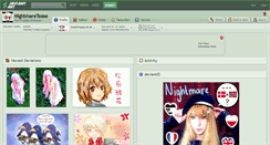Desktop Screenshot of nightmaretease.deviantart.com