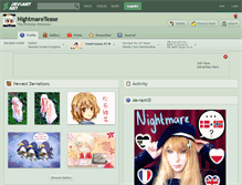 Tablet Screenshot of nightmaretease.deviantart.com