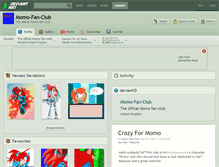 Tablet Screenshot of momo-fan-club.deviantart.com