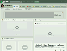 Tablet Screenshot of ethaclane.deviantart.com