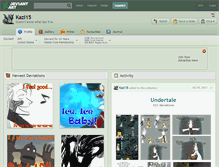 Tablet Screenshot of kazi15.deviantart.com