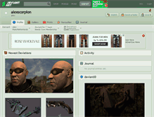 Tablet Screenshot of alexscorpion.deviantart.com
