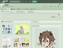 Tablet Screenshot of evahn.deviantart.com