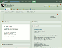 Tablet Screenshot of bb-teen-titans.deviantart.com