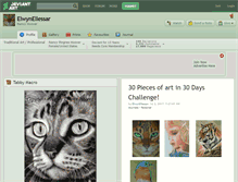 Tablet Screenshot of elwynellessar.deviantart.com