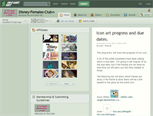 Tablet Screenshot of disney-females-club.deviantart.com