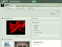 Tablet Screenshot of nurkan.deviantart.com