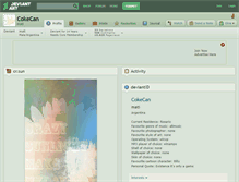 Tablet Screenshot of cokecan.deviantart.com