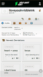 Mobile Screenshot of iloveyouinvisibleink.deviantart.com