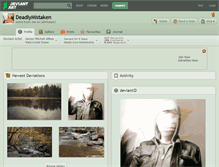 Tablet Screenshot of deadlymistaken.deviantart.com