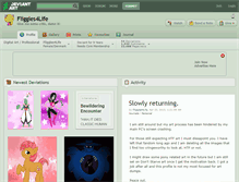 Tablet Screenshot of fliggles4life.deviantart.com