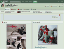 Tablet Screenshot of deepdarkcreations.deviantart.com
