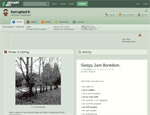 Tablet Screenshot of korrupted-k.deviantart.com