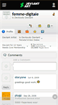 Mobile Screenshot of femme-digitale.deviantart.com