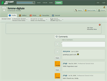 Tablet Screenshot of femme-digitale.deviantart.com