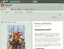 Tablet Screenshot of clockwork7.deviantart.com