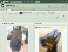 Tablet Screenshot of countrygirl11.deviantart.com