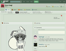 Tablet Screenshot of kyou-usagi.deviantart.com