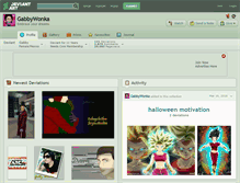 Tablet Screenshot of gabbywonka.deviantart.com