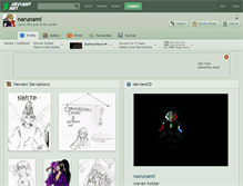 Tablet Screenshot of narunami.deviantart.com