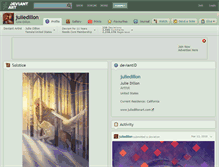Tablet Screenshot of juliedillon.deviantart.com