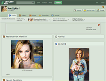 Tablet Screenshot of knottykeri.deviantart.com