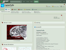 Tablet Screenshot of captainfluffy.deviantart.com