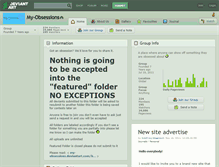 Tablet Screenshot of my-obsessions.deviantart.com