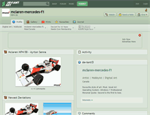 Tablet Screenshot of mclaren-mercedes-f1.deviantart.com