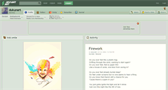 Desktop Screenshot of dukunart.deviantart.com