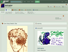 Tablet Screenshot of darkraptor.deviantart.com