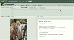 Desktop Screenshot of lozzloveshorses.deviantart.com