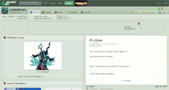 Desktop Screenshot of lovehtf421.deviantart.com